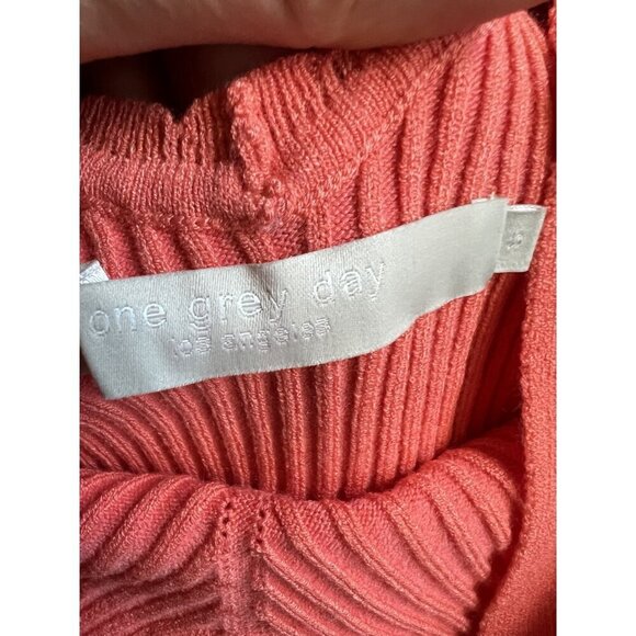 ONE GREY DAY SWEETHEART NECKLINE TANK TOP CORAL COLOR, Y2K PREPPY BEACH RESORT - Picture 8 of 8